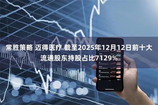 常胜策略 迈得医疗 截至2025年12月12日前十大流通股东持股占比7129%